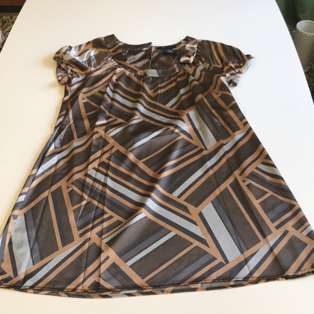 BCBG faux silk sheath dress